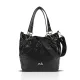 Zellia Zlb475 Mozaik fekete lakk női válltáska 34 x 29 x 14 cm
