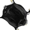 Zellia Zlb475 Mozaik fekete lakk női válltáska 34 x 29 x 14 cm