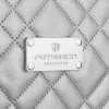  Dámska kozmetická taštička Peterson Ptnkos-Da-11-3217 striebornej farby, toaletná taštička 21 x 13,5 x 13,5 cm