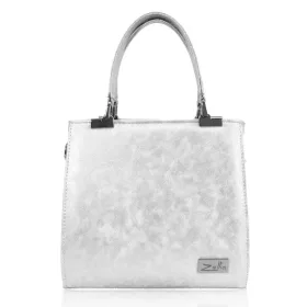   Zellia Zvn24001 női ezüst kézitáska, oldalpánttal 22,5 x 20,5 x 7 cm