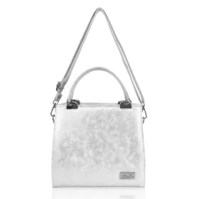   Zellia Zvn24001 női ezüst kézitáska, oldalpánttal 22,5 x 20,5 x 7 cm
