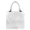 Zellia Zvn24001 női ezüst kézitáska, oldalpánttal 22,5 x 20,5 x 7 cm