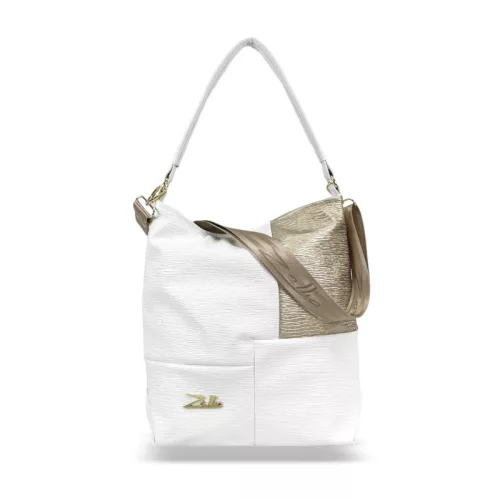  Dámska kabelka cez rameno Zellia Zlb111 biela 32 x 27 x 13 cm