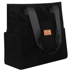   Rovicky R-Tz-01-2363 Čierna vzorovaná nákupná taška W02 30 x 28 x 15 cm
