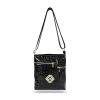  Dámska bočná kabelka Zellia black croc vzor lak 28 × 22 cm