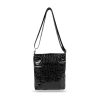  Dámska bočná kabelka Zellia black croc vzor lak 28 × 22 cm