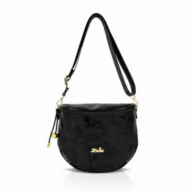   Zellia Zlb12 Mystic fekete női patkótáska 34 x 29 x  14 cm