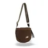  Dámska crossbody kabelka Zellia 21028 hnedá semišová 23 x 23 x 11 cm