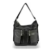  Dámska taška cez rameno, batoh Zellia 24157 v čierno-grafitovej farbe, rozmery 31 x 31 x 13 cm
