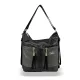  Dámska taška cez rameno, batoh Zellia 24157 v čierno-grafitovej farbe, rozmery 31 x 31 x 13 cm
