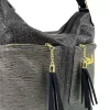 Dámska taška cez rameno, batoh Zellia 24157 v čierno-grafitovej farbe, rozmery 31 x 31 x 13 cm