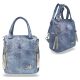 Zellia 24122 Jeans Blue - kék női hátizsák 26 x 24 x 14 cm