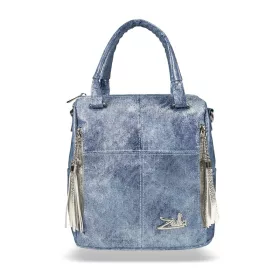    Zellia 24122 Jeans Blue - modrý dámsky batoh 26 x 24 x 14 cm