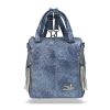 Zellia 24122 Jeans Blue - kék női hátizsák 26 x 24 x 14 cm