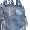 Zellia 24122 Jeans Blue - kék női hátizsák 26 x 24 x 14 cm