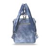 Zellia 24122 Jeans Blue - kék női hátizsák 26 x 24 x 14 cm