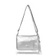  Dámska crossbody kabelka Zellia Zlb210 striebornej farby 25 x 17 x 9 cm