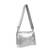  Dámska crossbody kabelka Zellia Zlb210 striebornej farby 25 x 17 x 9 cm