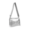  Dámska crossbody kabelka Zellia Zlb210 striebornej farby 25 x 17 x 9 cm