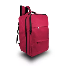  Zellia batoh Hz-103 so vzorom, červený - 40 x 25 x 20 cm