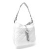  Dámska prešívaná taška cez rameno Zellia bielej farby, módna taška