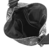  Dámska kabelka cez rameno Zellia Zlb317 čierno-strieborná s mramorovým vzorom, ktorú možno premeniť na batoh 31 x 28 x 12,5 cm