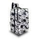  Batoh na príručnú batožinu Zellia Hz-104 A2041 F čiernobiely rastlinný vzor WizzAir Ryanair - vodeodolný - 40 x 25 x 20 cm