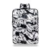  Batoh na príručnú batožinu Zellia Hz-104 A2041 F čiernobiely rastlinný vzor WizzAir Ryanair - vodeodolný - 40 x 25 x 20 cm