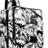  Batoh na príručnú batožinu Zellia Hz-104 A2041 F čiernobiely rastlinný vzor WizzAir Ryanair - vodeodolný - 40 x 25 x 20 cm