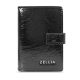  Dámske puzdro na karty Zellia Hz-128 D266 - 4001 čierne lakované 11,5 x 7,5 x 2 cm