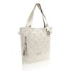  Zellia Monaco prešívaná béžová dámska taška cez rameno, bočná taška 33 x 30 cm