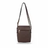 Zellia ZVN22004 barna női oldaltáska, crossbody 21 × 18 × 6 cm