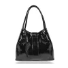 Zellia Zvn24008 női fekete lakk válltáska 32 X 27 X 15 cm
