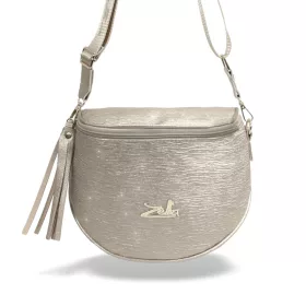    Dámska kabelka cez rameno Zellia 21028 v šampanskej farbe, bočná taška 23 x 23 x 11 cm