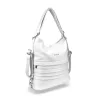  Dámska taška cez rameno Zellia Hz-111, ktorú možno premeniť na batoh, perleťová farba, 37 x 13 x 3 cm