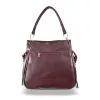  Bordová kabelka cez rameno Zellia 25036, bordová, bočná, 35 x 35 x 14 cm