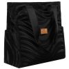 Rovicky R-Tz-01-2394 Black W05 fekete mintás shopper táska 30 x 28 x 15 cm