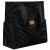  Rovicky R-Tz-01-2394 Čierna vzorovaná nákupná taška W05 30 x 28 x 15 cm