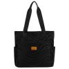 Rovicky R-Tz-01-2394 Black W05 fekete mintás shopper táska 30 x 28 x 15 cm