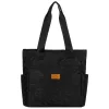  Rovicky R-Tz-01-2370 Čierna nákupná taška s čipkovaným vzorom W03 30 x 28 x 15 cm