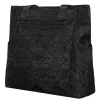  Rovicky R-Tz-01-2370 Čierna nákupná taška s čipkovaným vzorom W03 30 x 28 x 15 cm