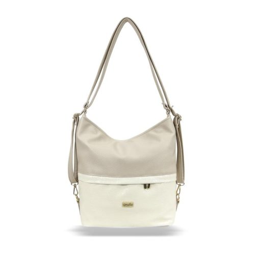 Zellia Női Válltáska/Hátizsáká Alakítható Zlb275 Beige - Shiny -