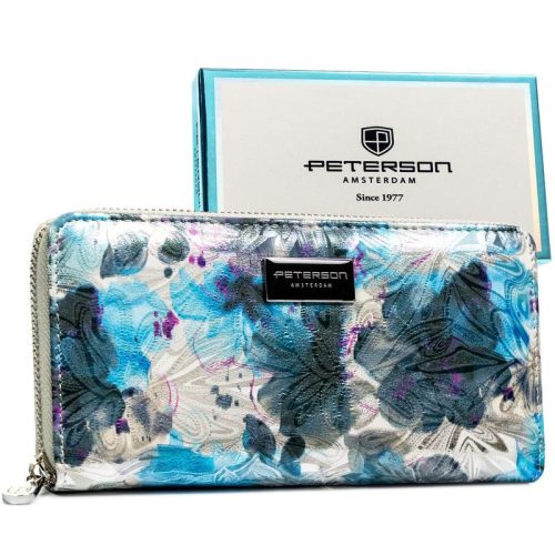 Peterson Női Pénztárca - Echo És Természetes Bőr Ptn Px25-1-Npk-4634 Blue