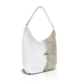    Dámska kabelka cez rameno Zellia 21040 v bielo-zlatej farbe s bočným popruhom, 40 x 30 x 15 cm