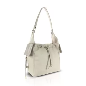    Dámska kabelka cez rameno Zellia Zlb460 béžovo-zlatá 27 x 26 x 13,5 cm
