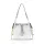  Dámska kabelka cez rameno Zellia Zlb460 v bielo-zlatej farbe 27 x 26 x 13,5 cm