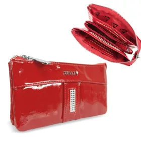    Dámska peňaženka Zellia Hz-127 K892 - 2166 - Aurora Red - Červený lak