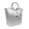  Dámska kabelka Zellia Zvn22030 striebornej farby, bočný popruh 32 x 27 x 15 cm