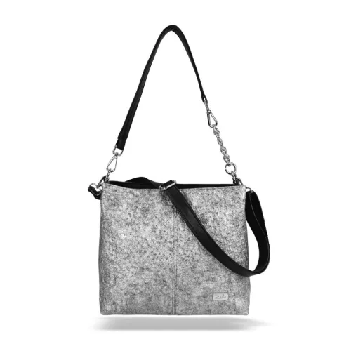Zellia Zvn25002 grafit női válltáska oldalpántal 31 x 26 x 14 cm