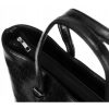  Kroko vzor Peterson, čierna dámska kabelka, taška cez rameno 44×26 cm